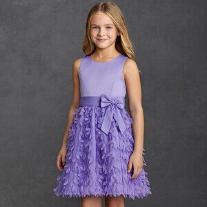American Princess Lavender Petal Ruffle Dress Girls Sz 8 |Special Occasion